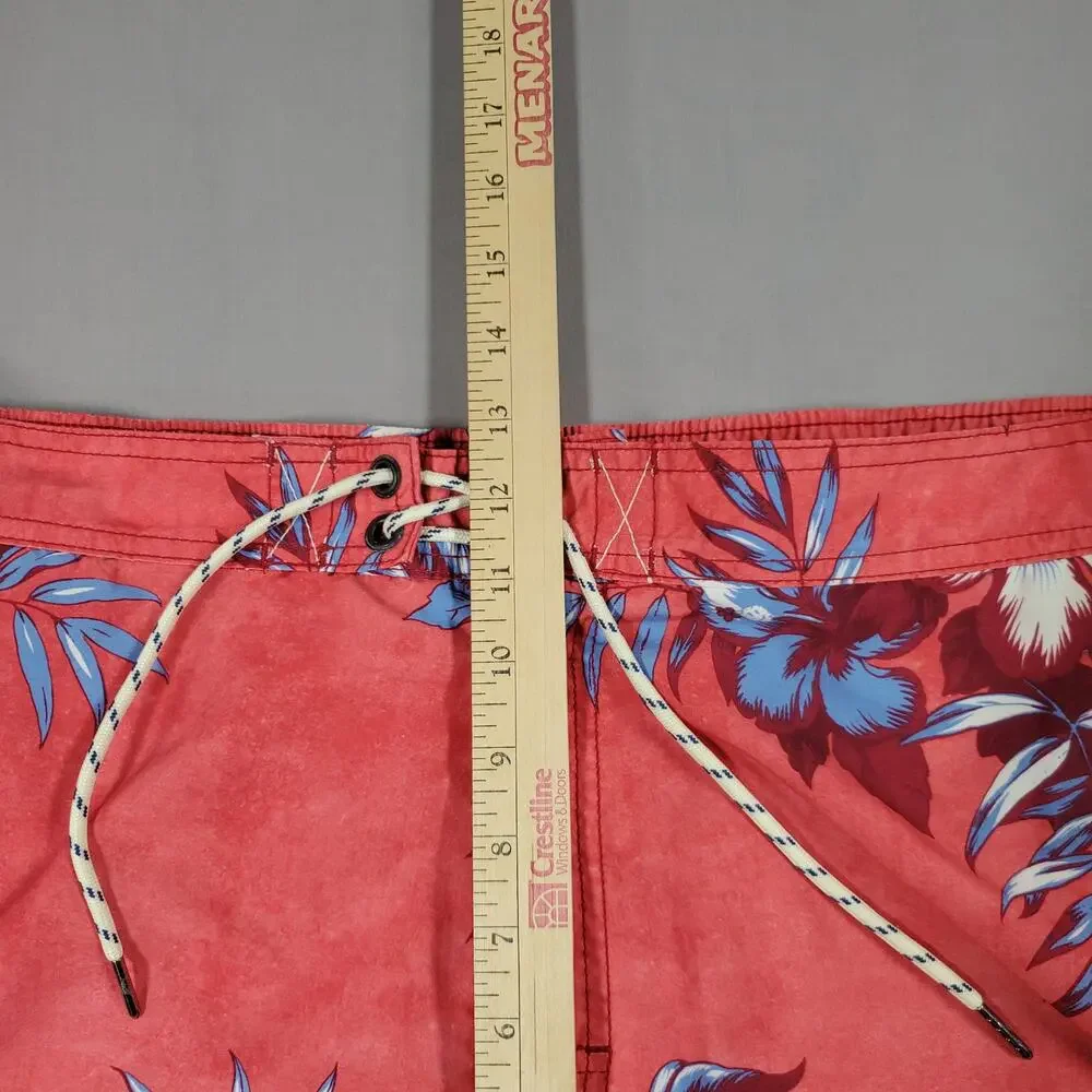 Tommy Bahama Mens Relax Red Floral Tropical Swim Trunks Size XL